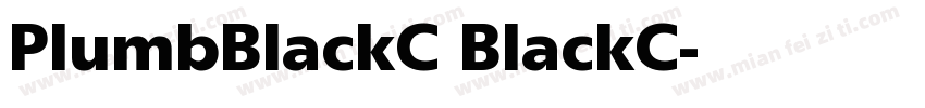 PlumbBlackC BlackC字体转换